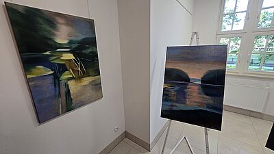 Obrazy wystawy Magdaleny Fidyki