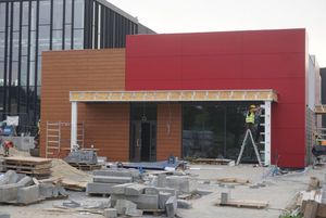 Budowa centrum handlowego "Gwarek"