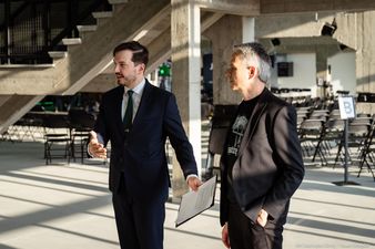 Przemysław Strączek otwiera wystawę 