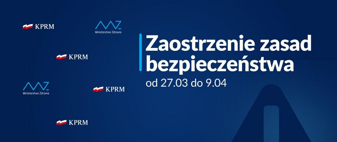 zaostrzenie zasad bezpieczeństwa od 27.03 do 9.04