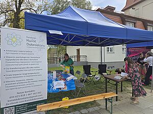 stoisko fundacji Kwiat Dobrostanu