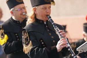 Orkiestra Górnicza podczas uroczystości