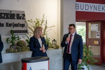 Dyrektor ZS 2 Ewa Mentel i Dyrektor PUP Jastrzębie-Zdrój Andrzej Koba