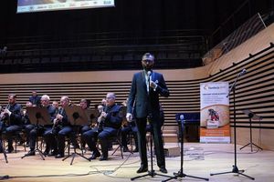 Grająca orkiestra KWK Jas-Mos.