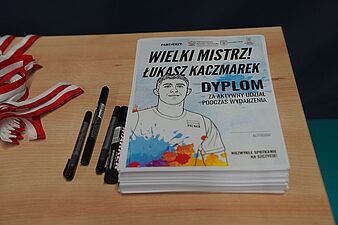 Dyplom dla uczestników wydarzenia