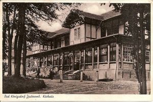 stara pocztówka, Dom Zdrojowy, Bad Jastrzemb