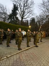 Orkiestra wojskowa podczas gry