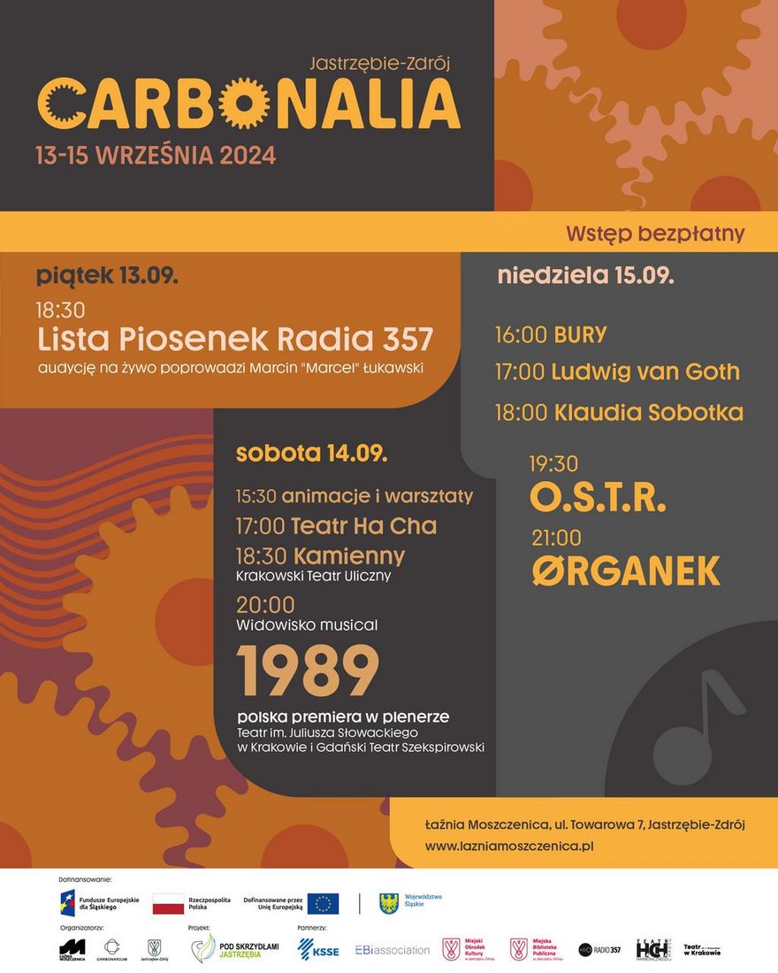 Grafika przedstawia plakat promujący wydarzenie Carbonalia
