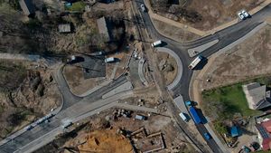 Widok z lotu ptaka - etapy budowy.