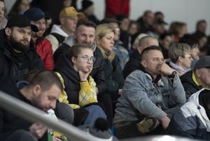 Kibice oglądają mecz.