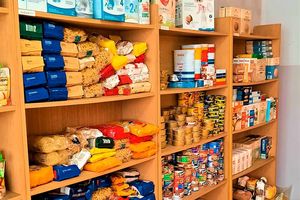 Magazyn z produktami żywności.