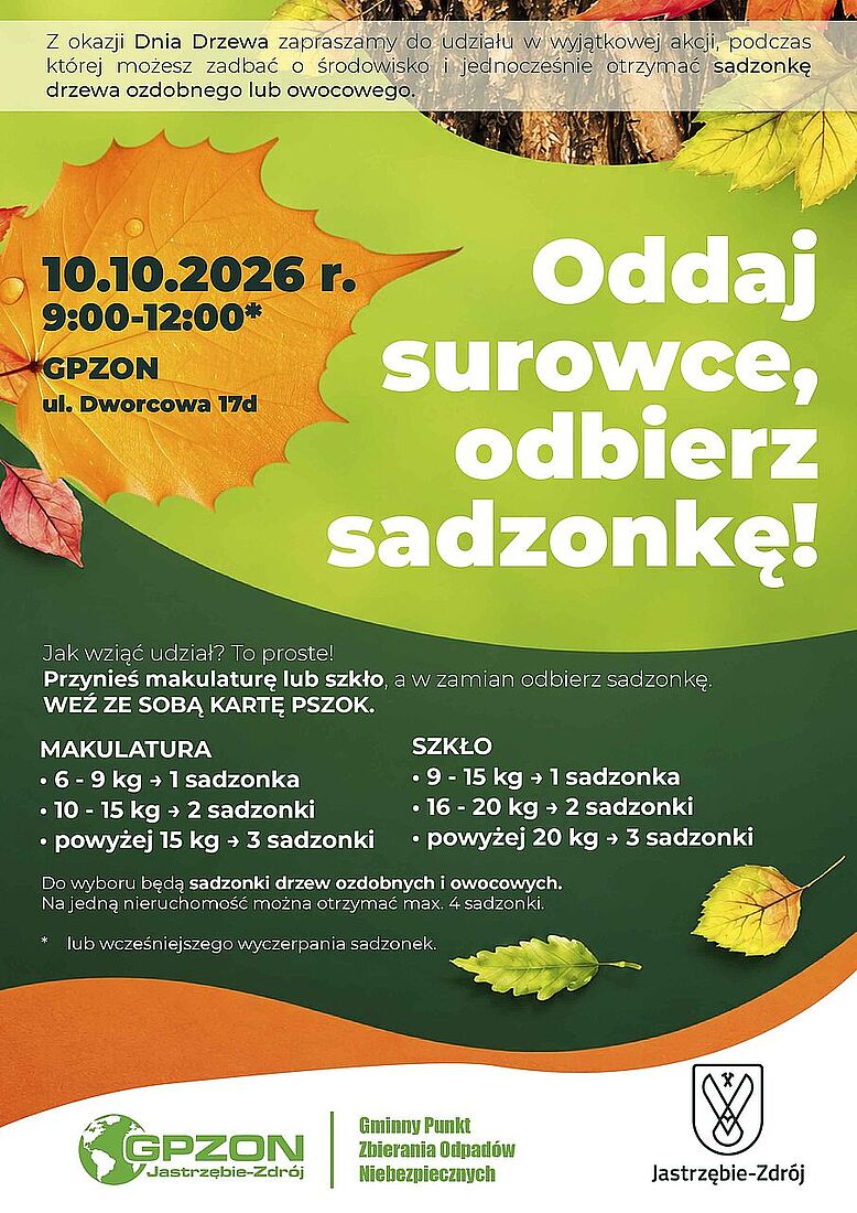 Plakat promujący akcję opisaną w treści artykułu