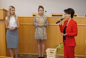 Prezydent Anna Hetman przemawia podczas uroczystości