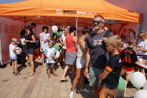 Uczestnicy pikniku z JSW podczas zabawy