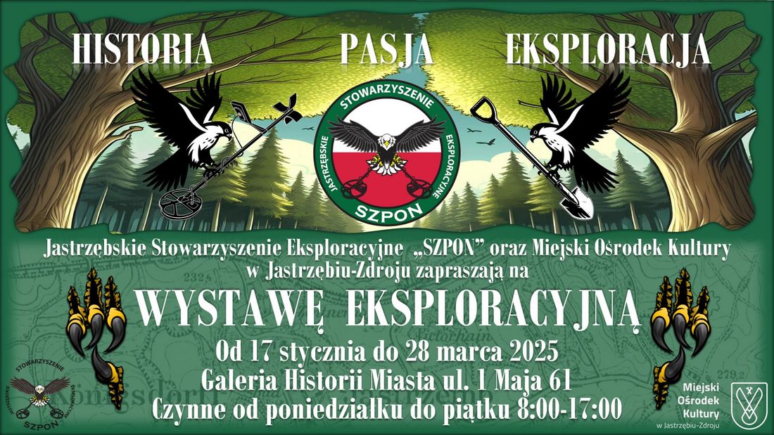 Zdjęcie przedstawia plakt promujący wernisaż.