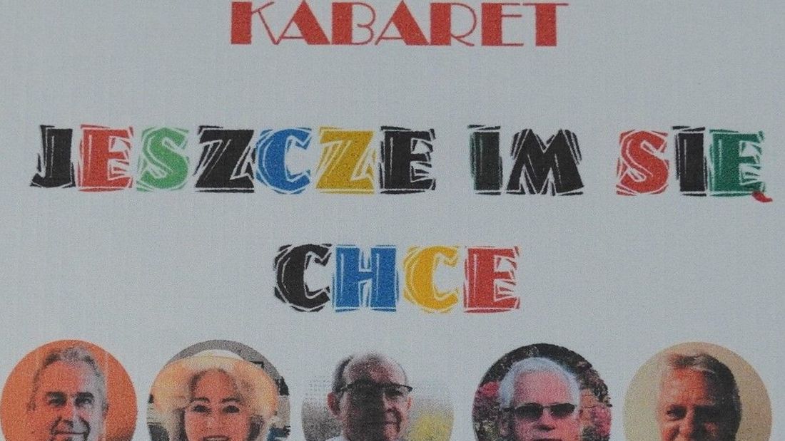 Seniorzy zapraszają na kabaret- ulotka