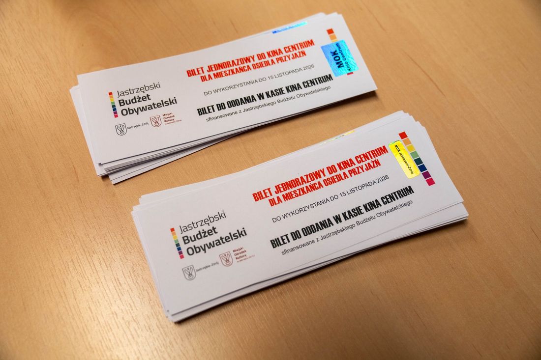 Wejściówki do Kina Centrum w ramach realizacji zadania