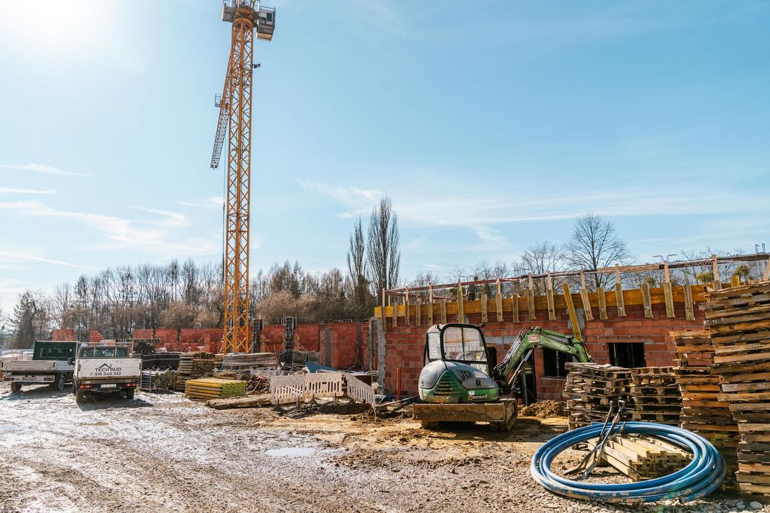 Plac budowy przedszkola przy ulicy kaszubskiej