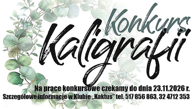 konkurs kaligrafii do dnni 23 listopada