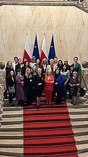 Uczestniczki spotknanie w Marszałkowskim Urzedzie w Katowicach.