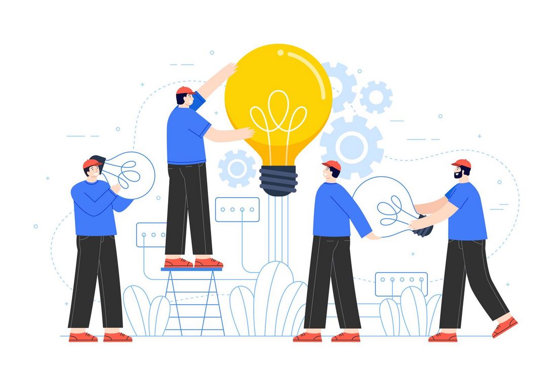 Zdjęcie poglądowe przedstawiające pomysło ludzi. 