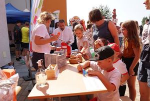 Uczestnicy pikniku z JSW podczas zabawy