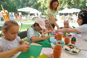 Dzieci podczas warsztatów 