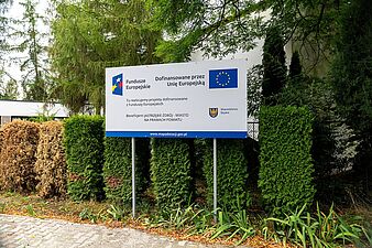 tablica infromacyjna Unii Europejskiej