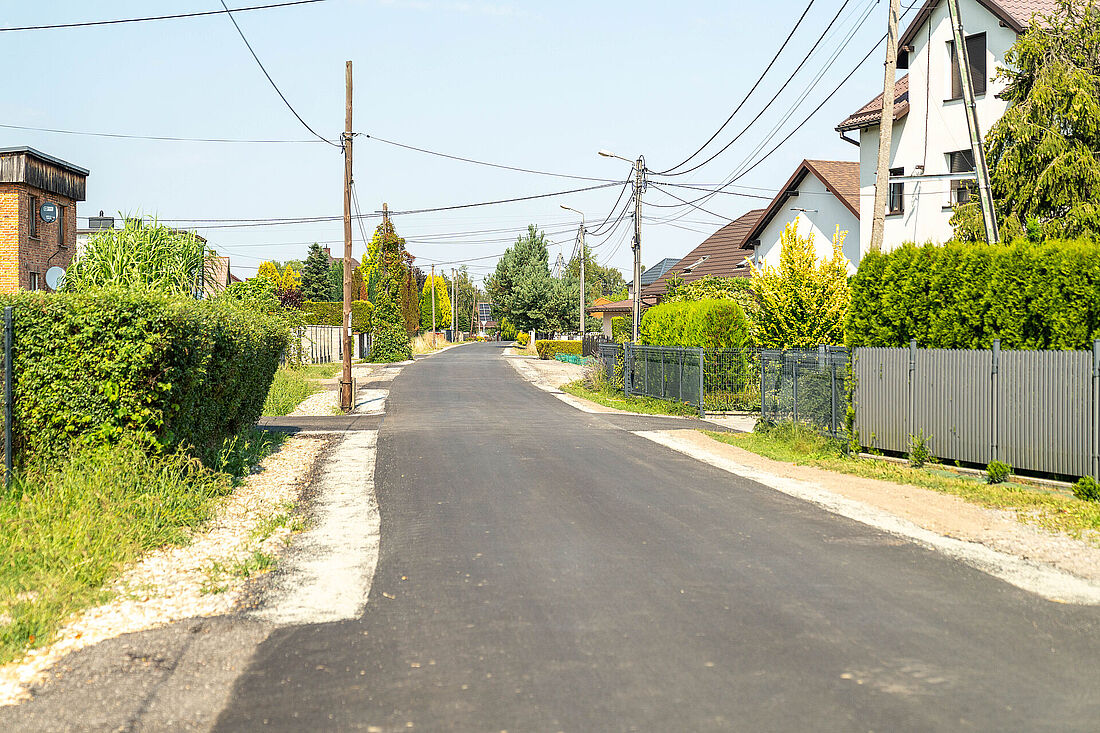 wyremontowany odcinek ulicy