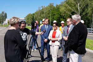 konferencja prasowa otwarcie wiaduktu