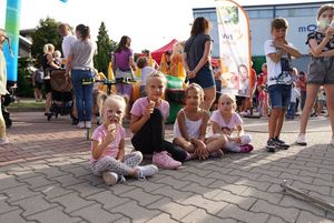 dzieci na pikniku z hokejem
