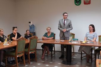 Uczestnicy spotkania Klubu Nautilus z Prezydentem