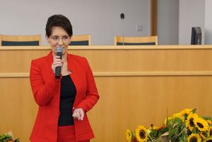 Prezydent Anna Hetman przemawia podczas uroczystości