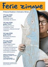 Plakat wydarzeń w muzeum miejskim, szczegóły w treści artykułu