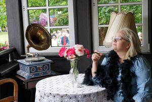 Piknik w kurorcie - kobieta