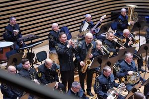 Grająca orkiestra KWK Jas-Mos.