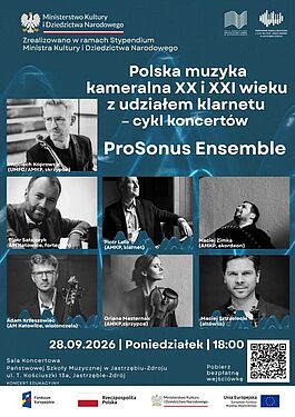 Recital Fortepianowy Anny Lipiak „Muzyka dla duszy”. Pokaz: 25.09.2026 r., godz. 18:00 w Sali Koncertowej PSM w Jastrzębiu-Zdroju (ul. Kościuszki 13A). Wstęp wolny po pobraniu wejściówki