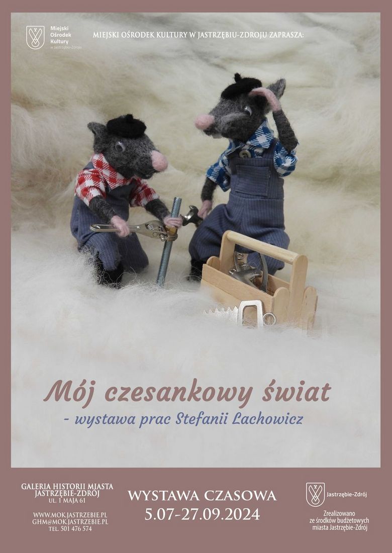 Zdjęcie przedstawia plakat promujący wystawę Stefanii Lachowicz