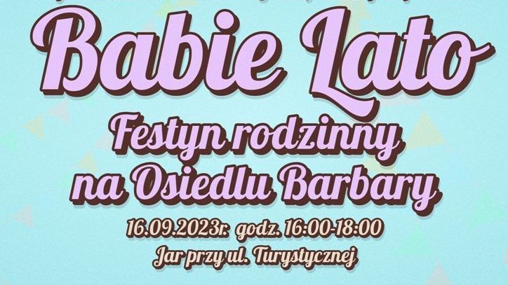 Zdjęcie przedstawia plakat Babiego Lata.