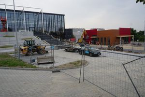 Budowa centrum handlowego "Gwarek"