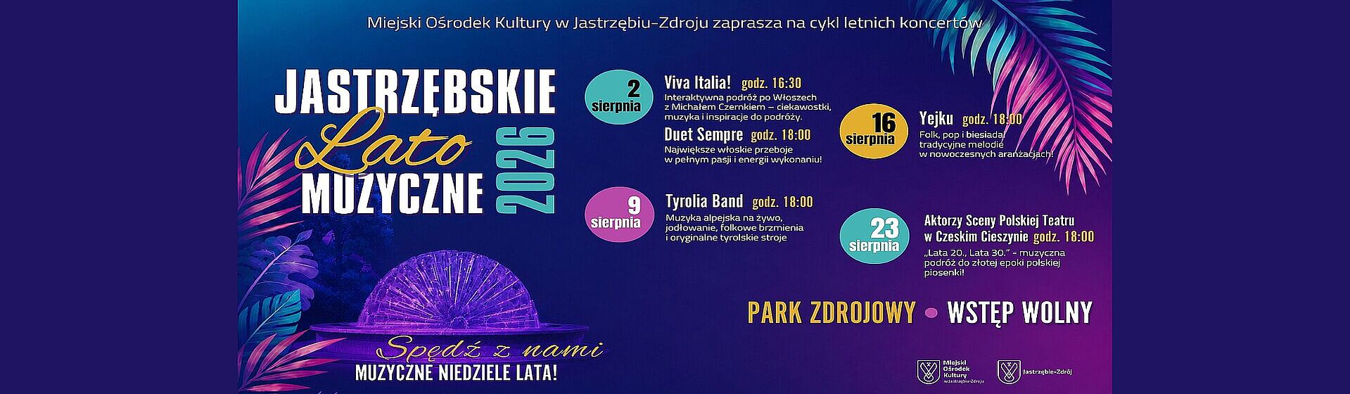 Jastrzębskie Lato Muzyczne w sierpniu
