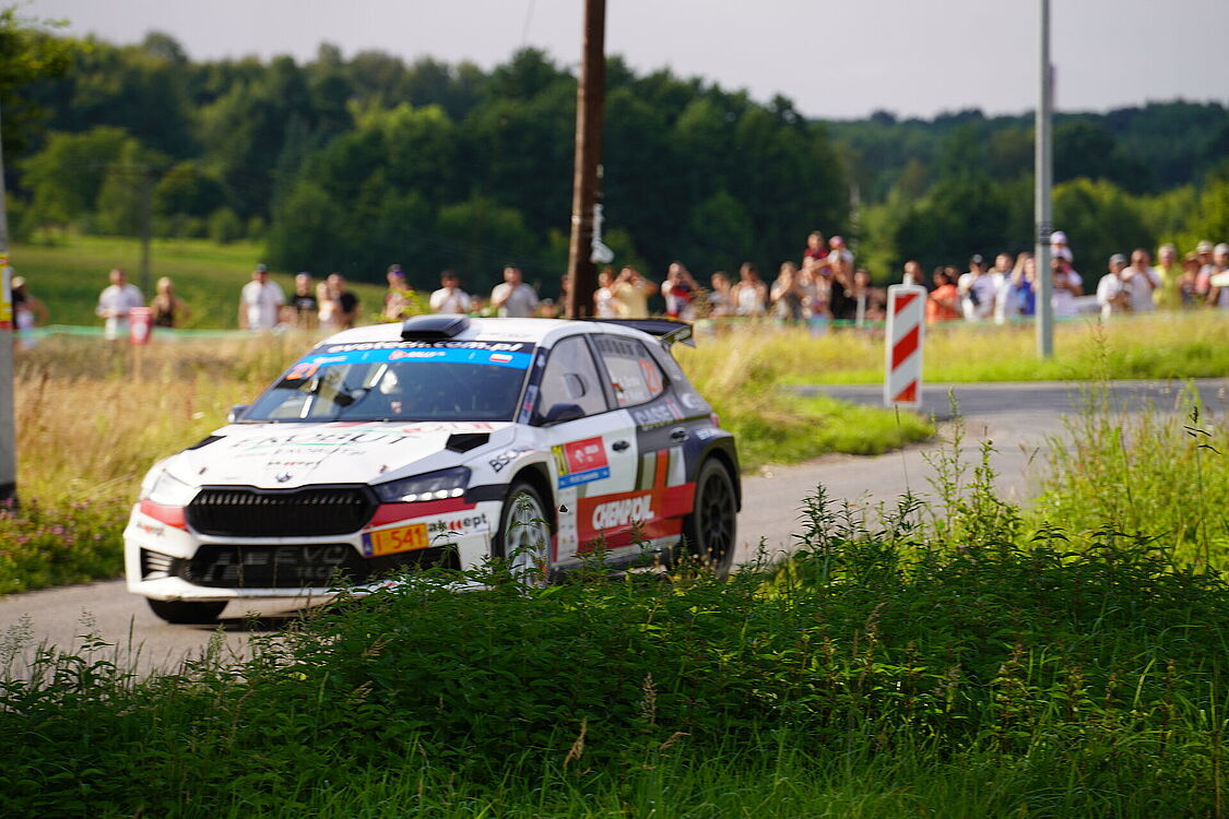 Skoda podczas rajdu