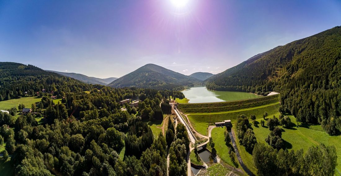 Fot. Mapycz, zbiornik w czeskiej Morawce, z którego znów popłynie woda do Jastrzębia-Zdroju.