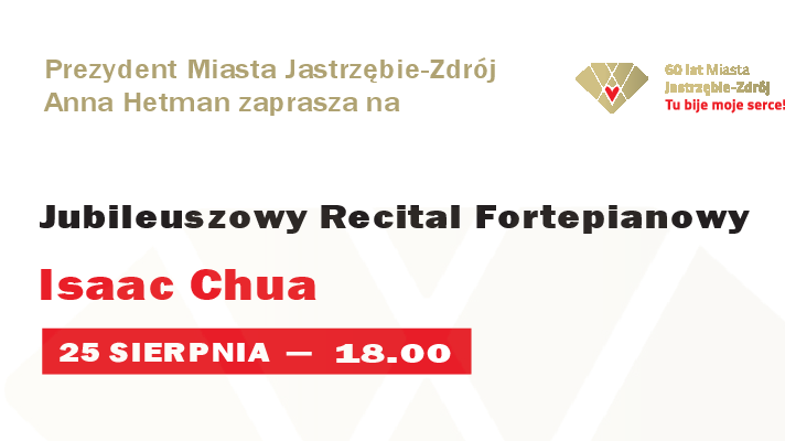 Zdjęcie przedstawia plakt promujący recital.