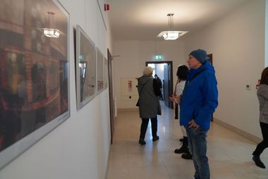 Zdjęcie przedstawia otwarcie zrewitalizowanych Łazienek III.