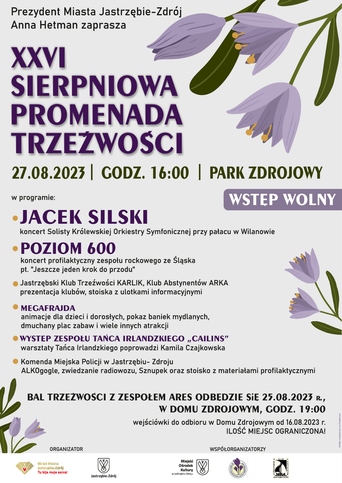 promenada trzeźwości plakat 