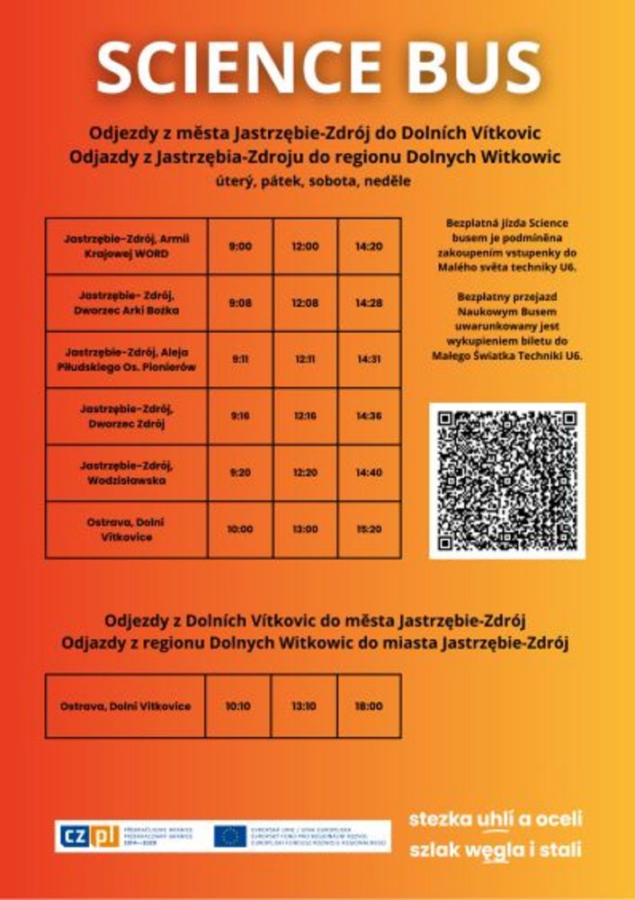 Zdjęcie przedstawia rozkład jazdy autobusów do Dolni Vitkovice.