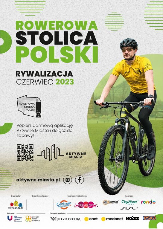 Plakat Rowerowej Stolicy Polski.