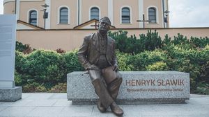 pomnik Henryka Sławika w Jastrzębiu-Zdroju