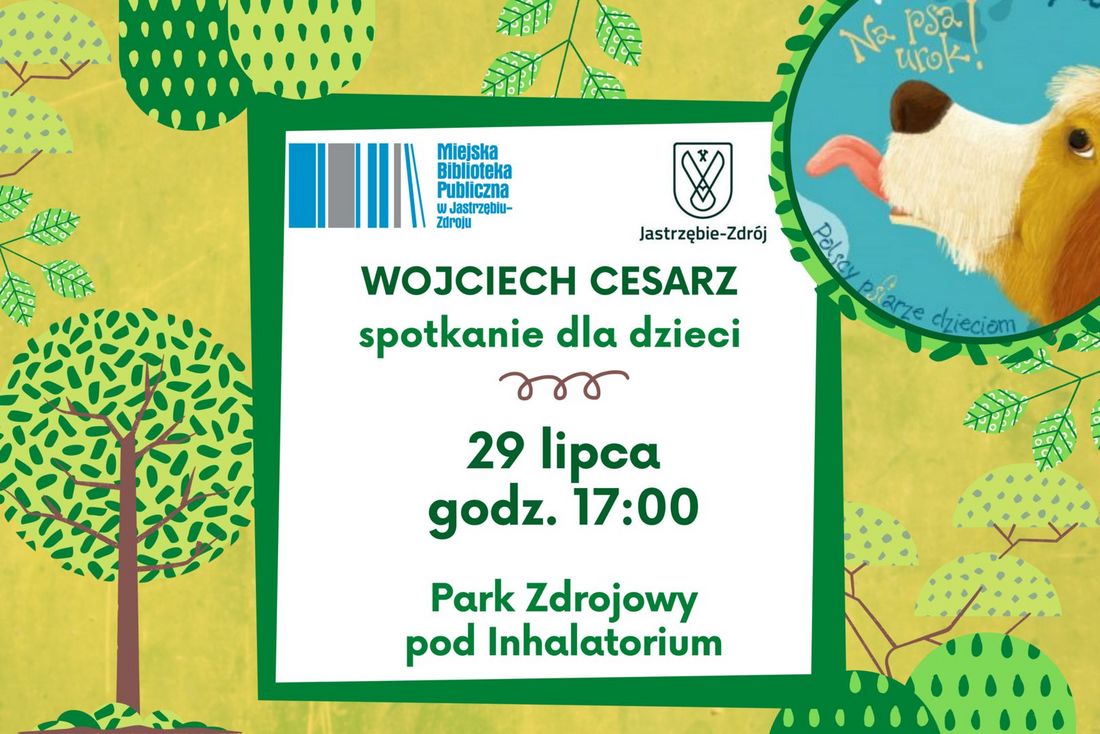 plakat spotkania z Wojciechem Cesarzem